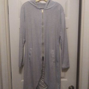 Long Ripped Hoodie Jacket